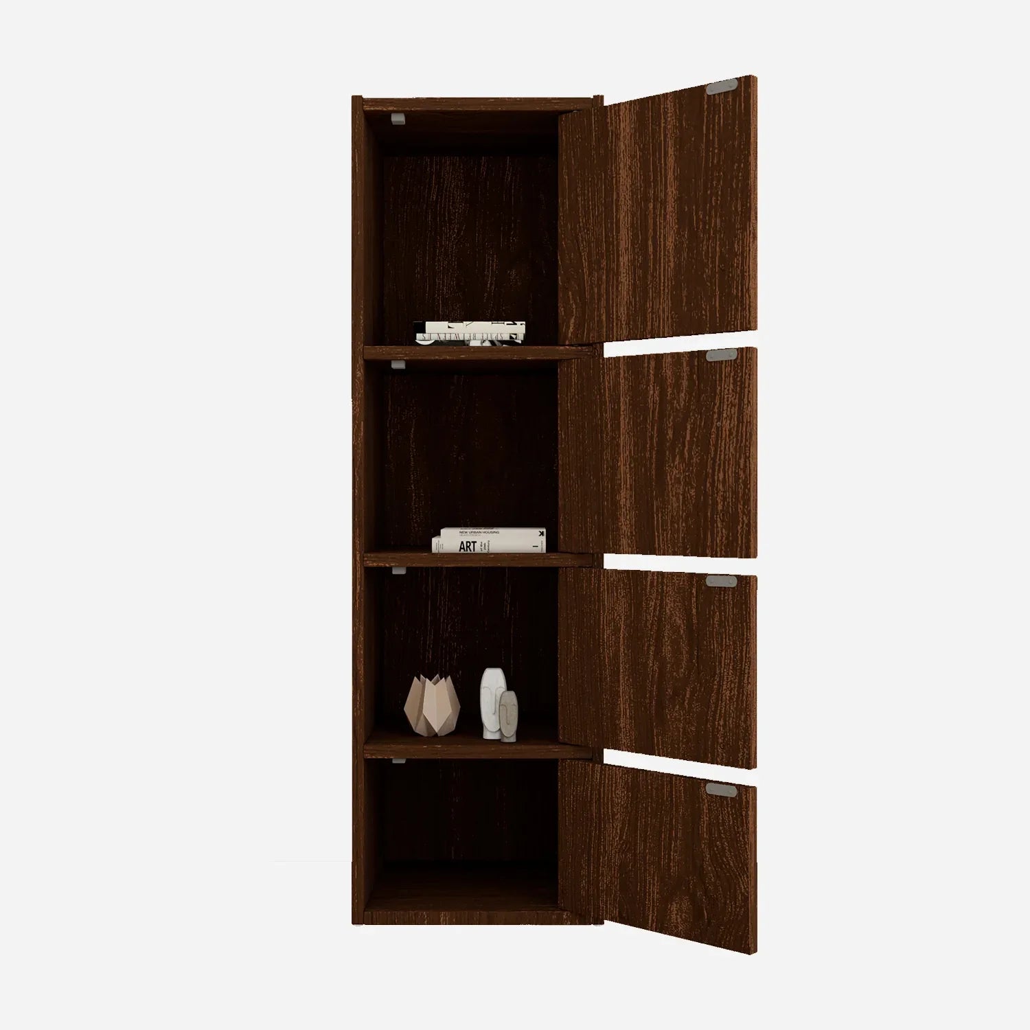 Albert Engineered Wood 4 Tier Cabinet in Oak Colour