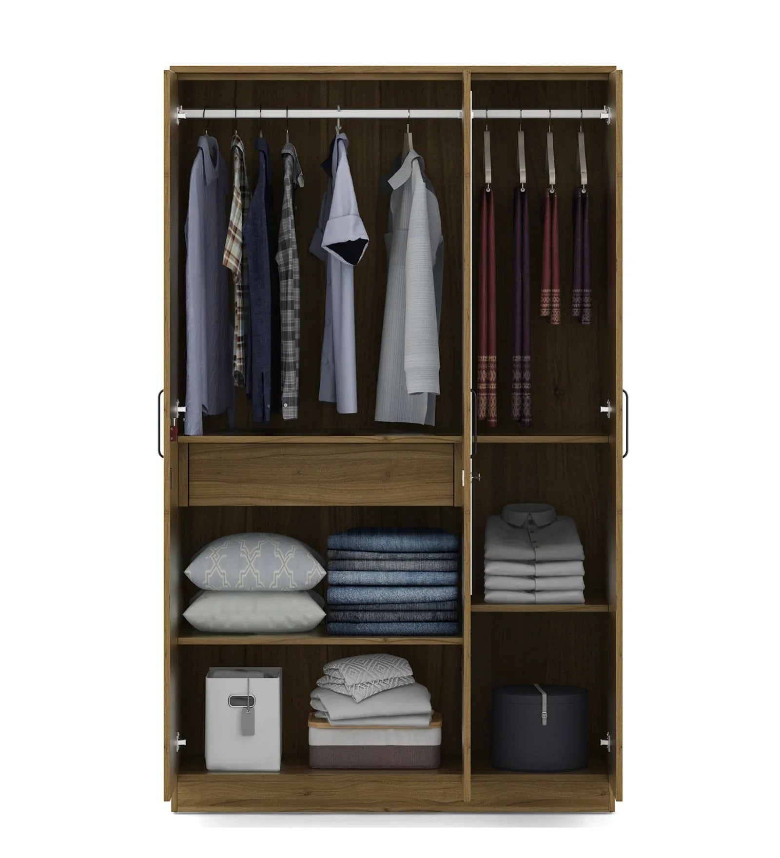 Paula 3 Door Wardrobe with Mirror - HomeTown