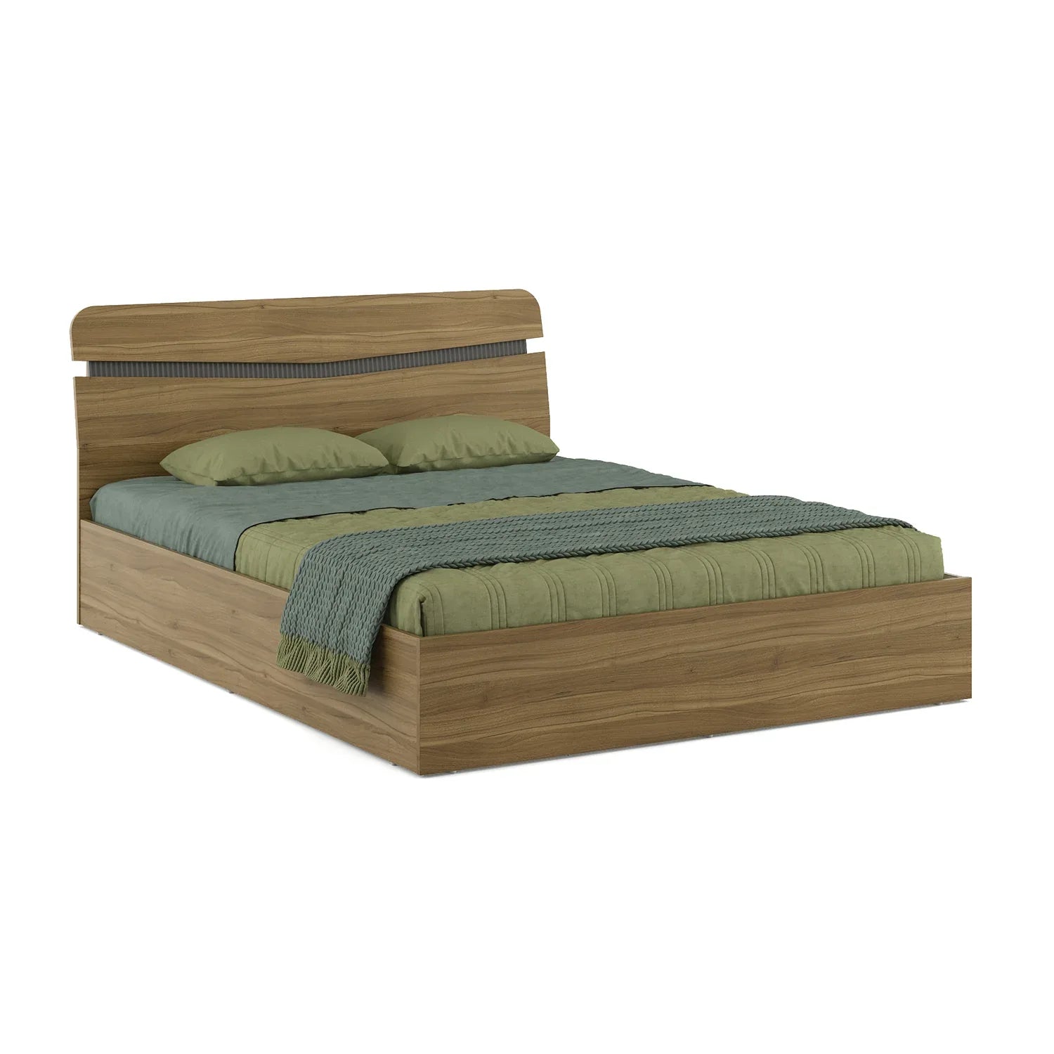 Paula Engineered Wood Queen Bed with Box Storage - HomeTown