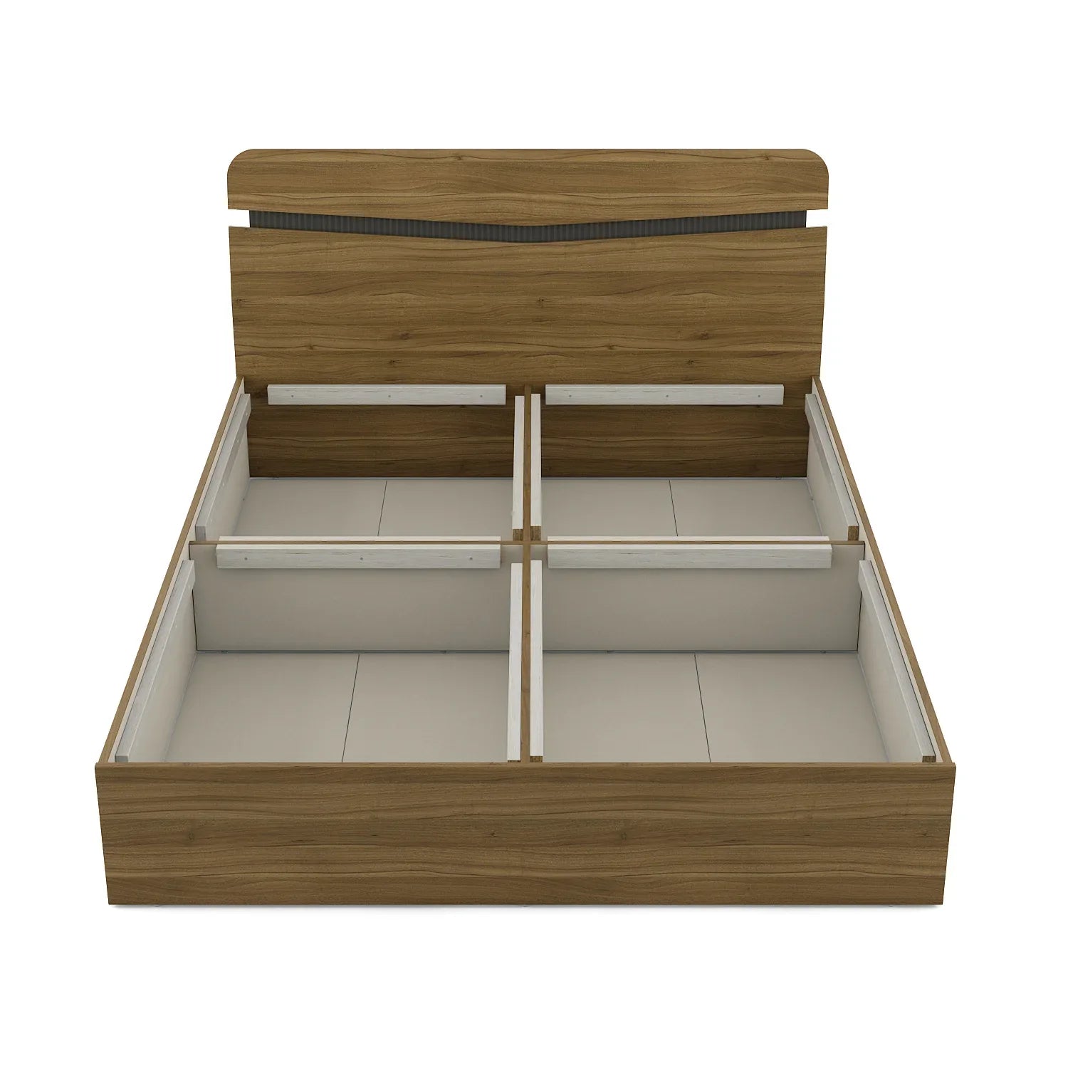 Paula King Engineer Wood King Bed With Box Storage - HomeTown