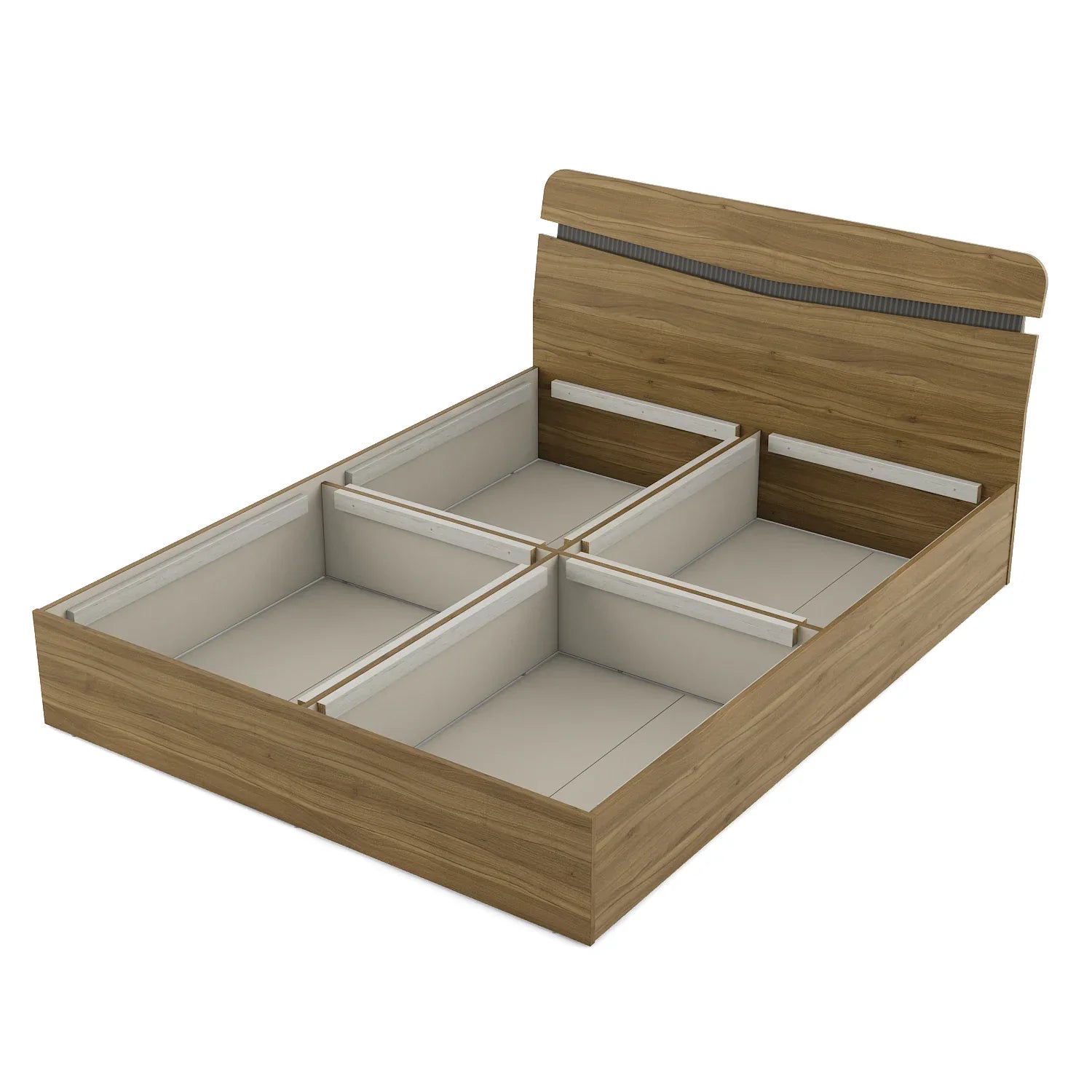 Paula King Engineer Wood King Bed With Box Storage - HomeTown