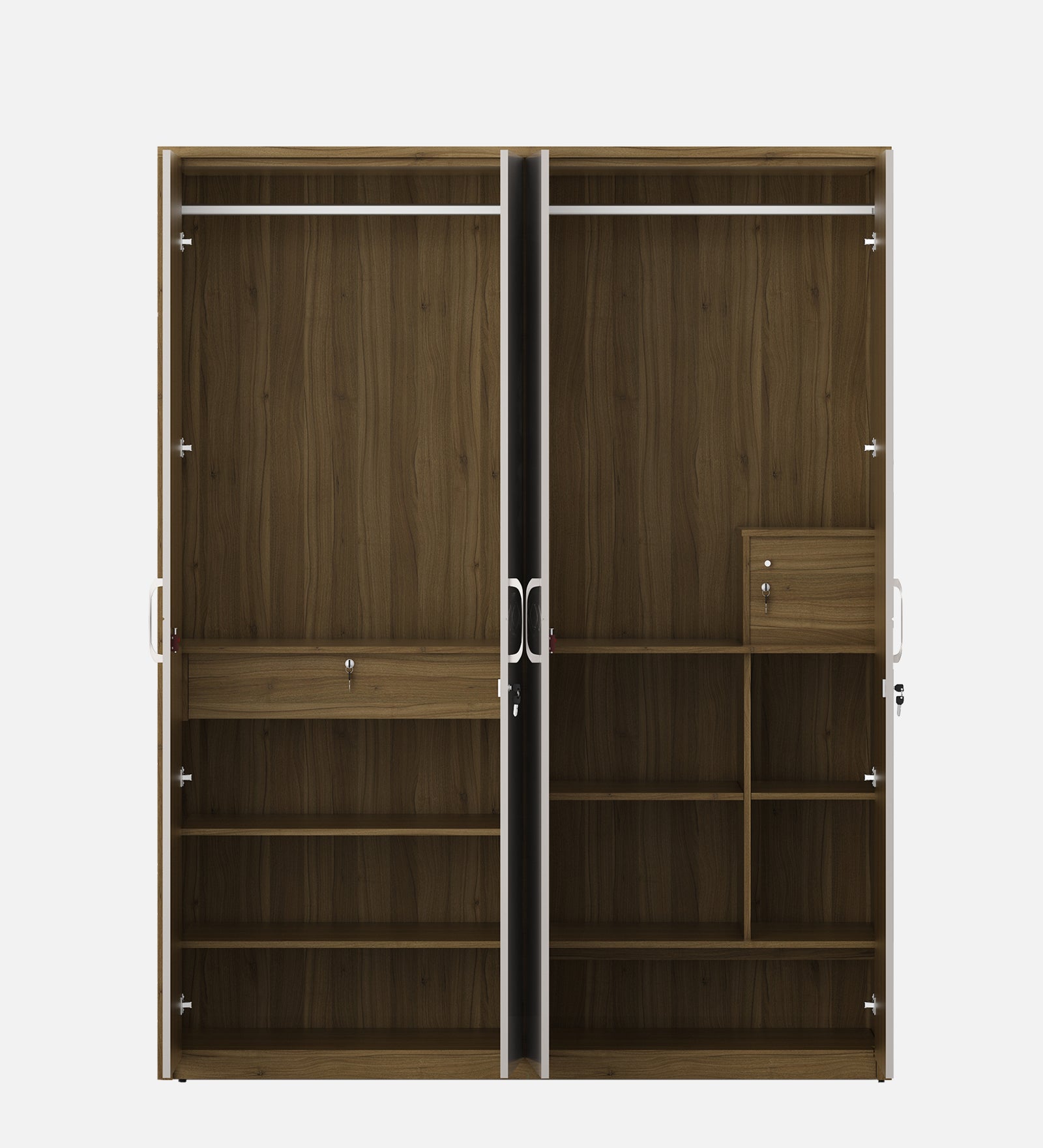 Pearl 4 Door Wardrobe in Ceramic High Gloss