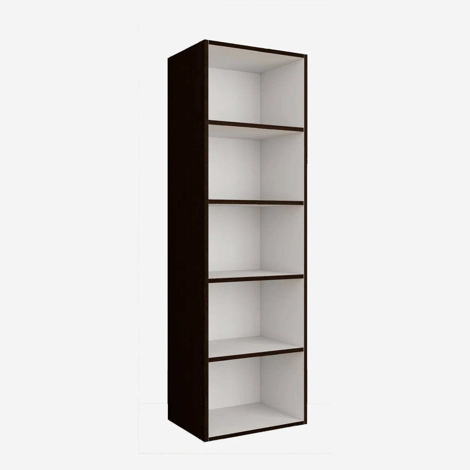 Mezzola Engineered Wood 5 Tier Bookshelf in Wenge Colour - HomeTown