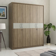 Petra Four Door Wardrobe in White Finish - HomeTown