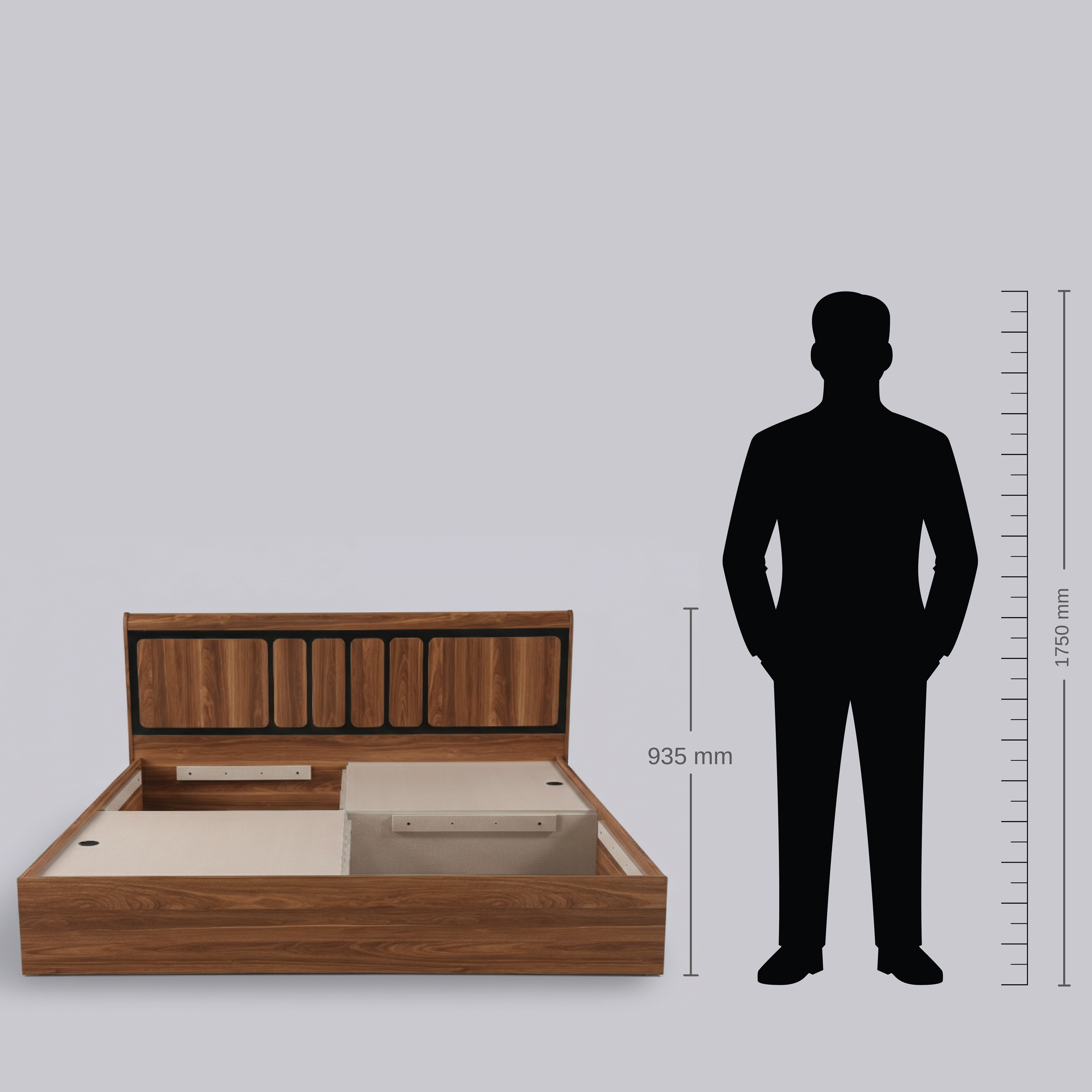 ARCHER NEO QUEEN BED WITH BOX STORAGE