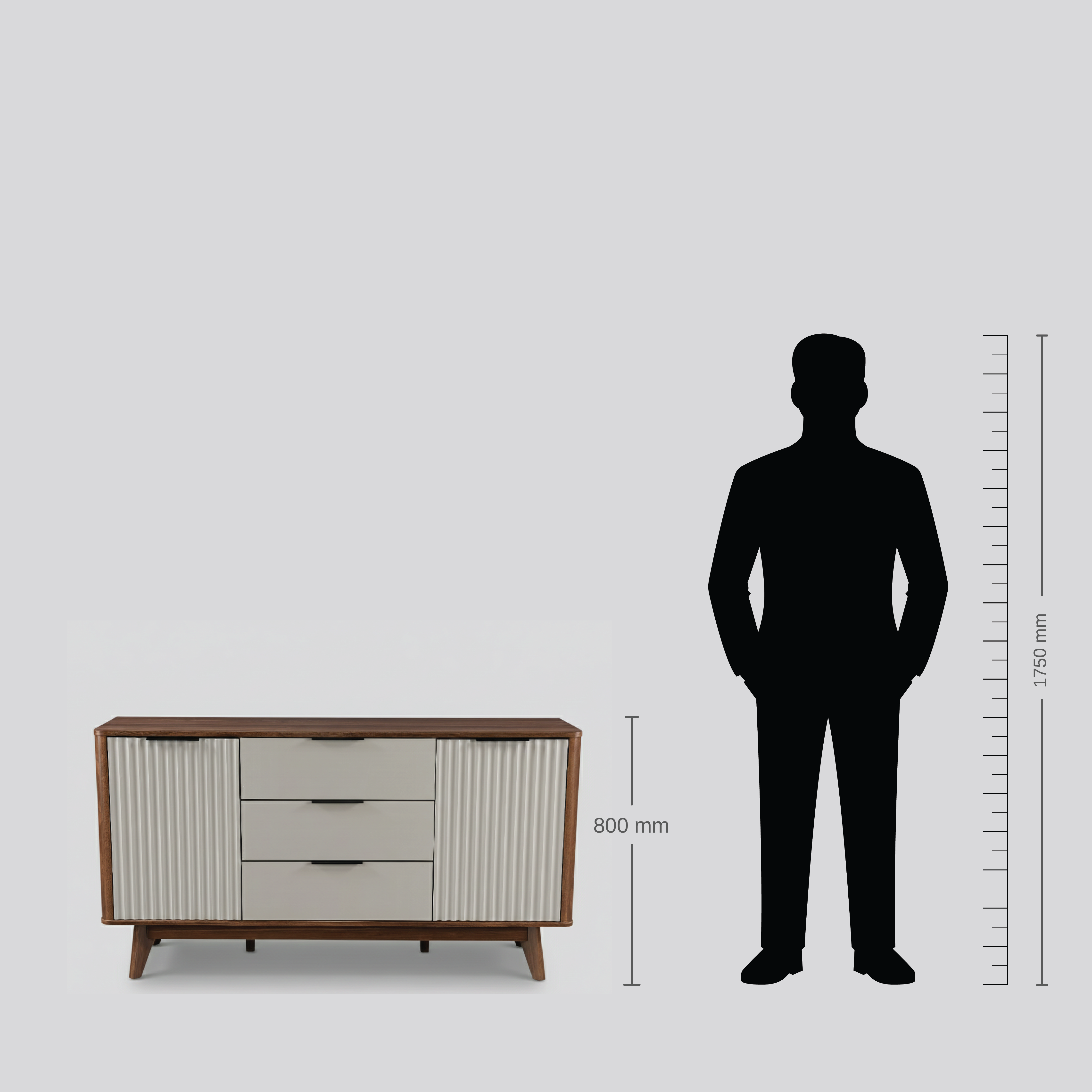 CONCERTO SIDEBOARD LIGHT GREY