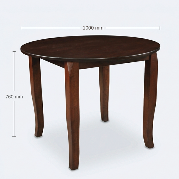Cardiff Elite 4s Round Dining Table dimensions