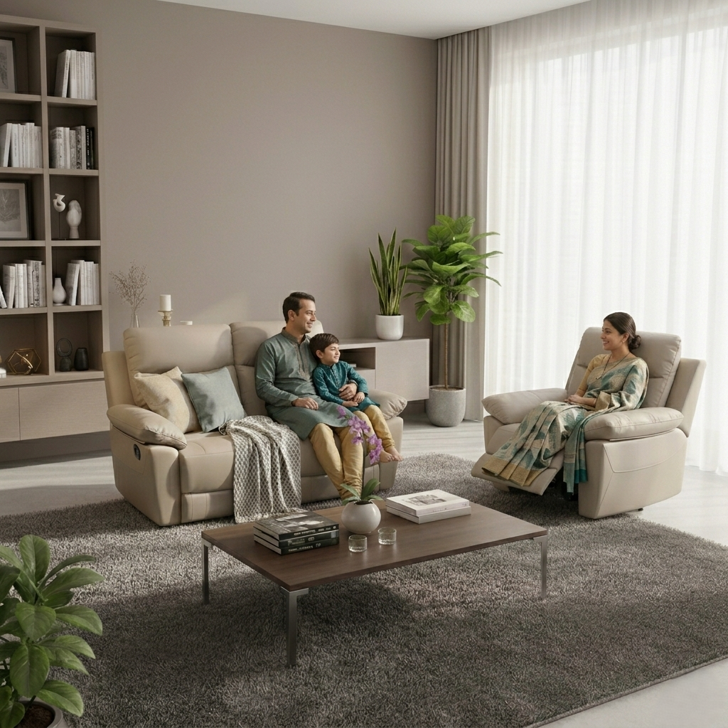 QUANTUM ELITE HL RECLINER LT BEIGE