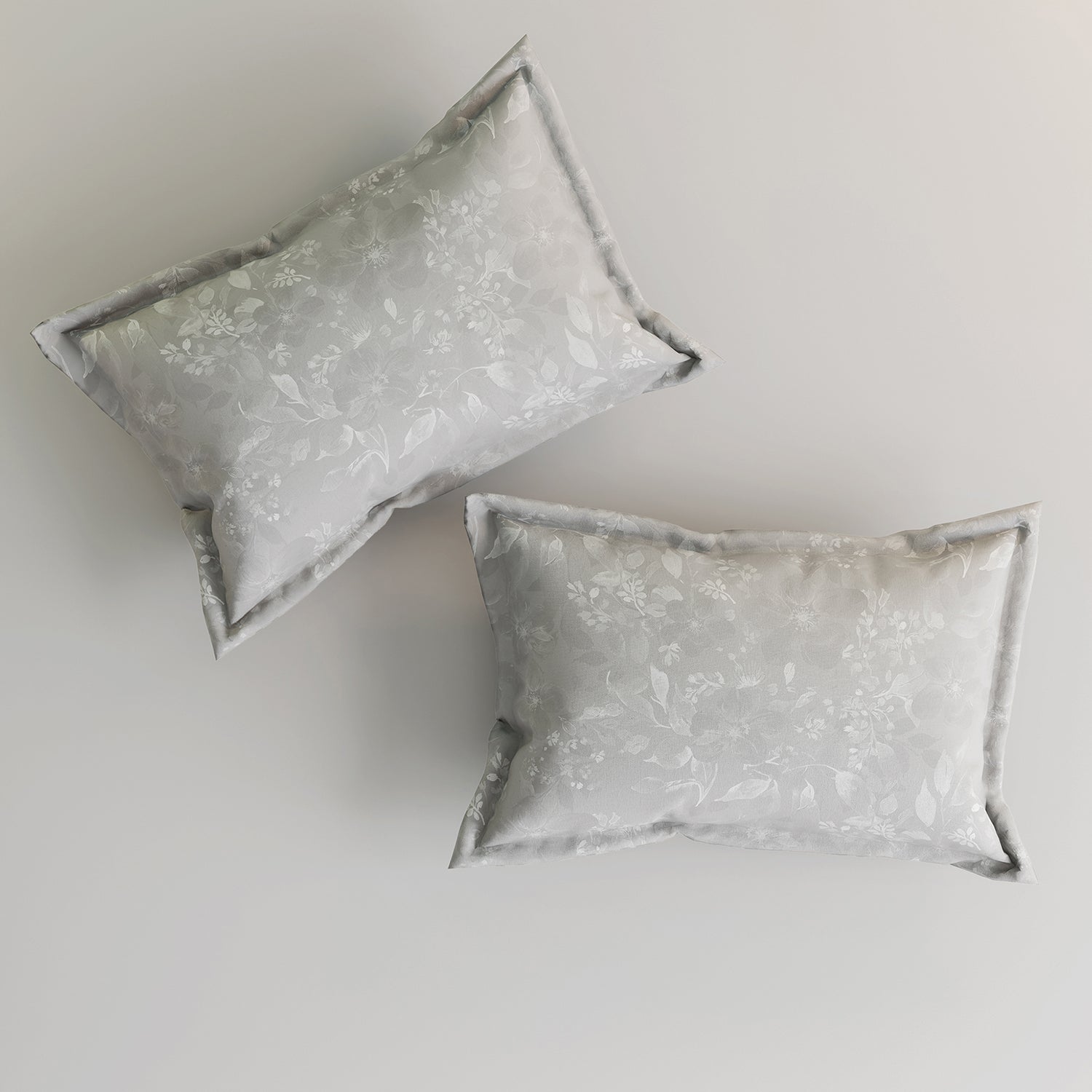 GM 100% Cotton Grey Digital Printed 122TC King Size Bedsheet | 274 x 274 cm