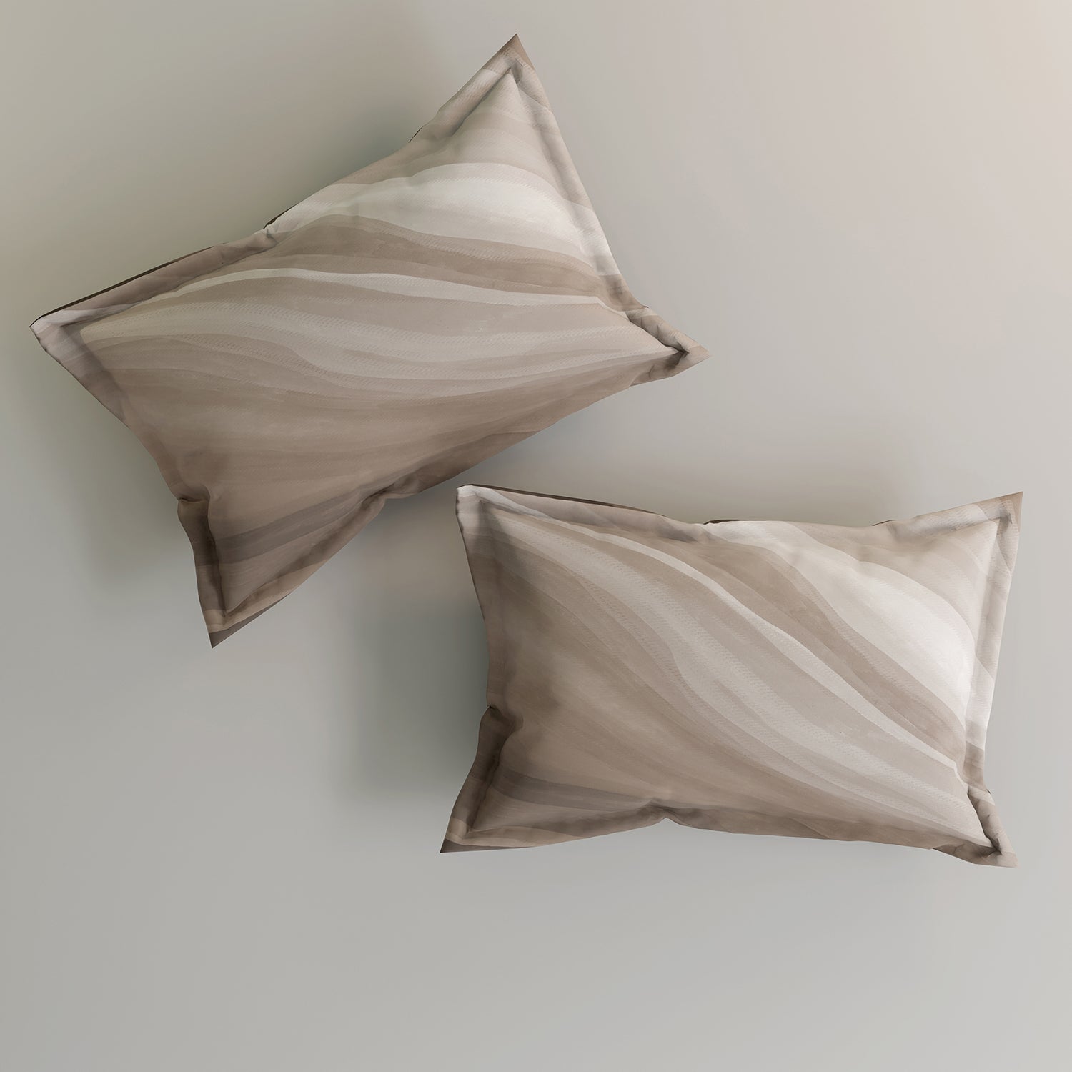 GM 100% Cotton Brown Digital Printed 122TC King Size Bedsheet | 274 x 274 cm