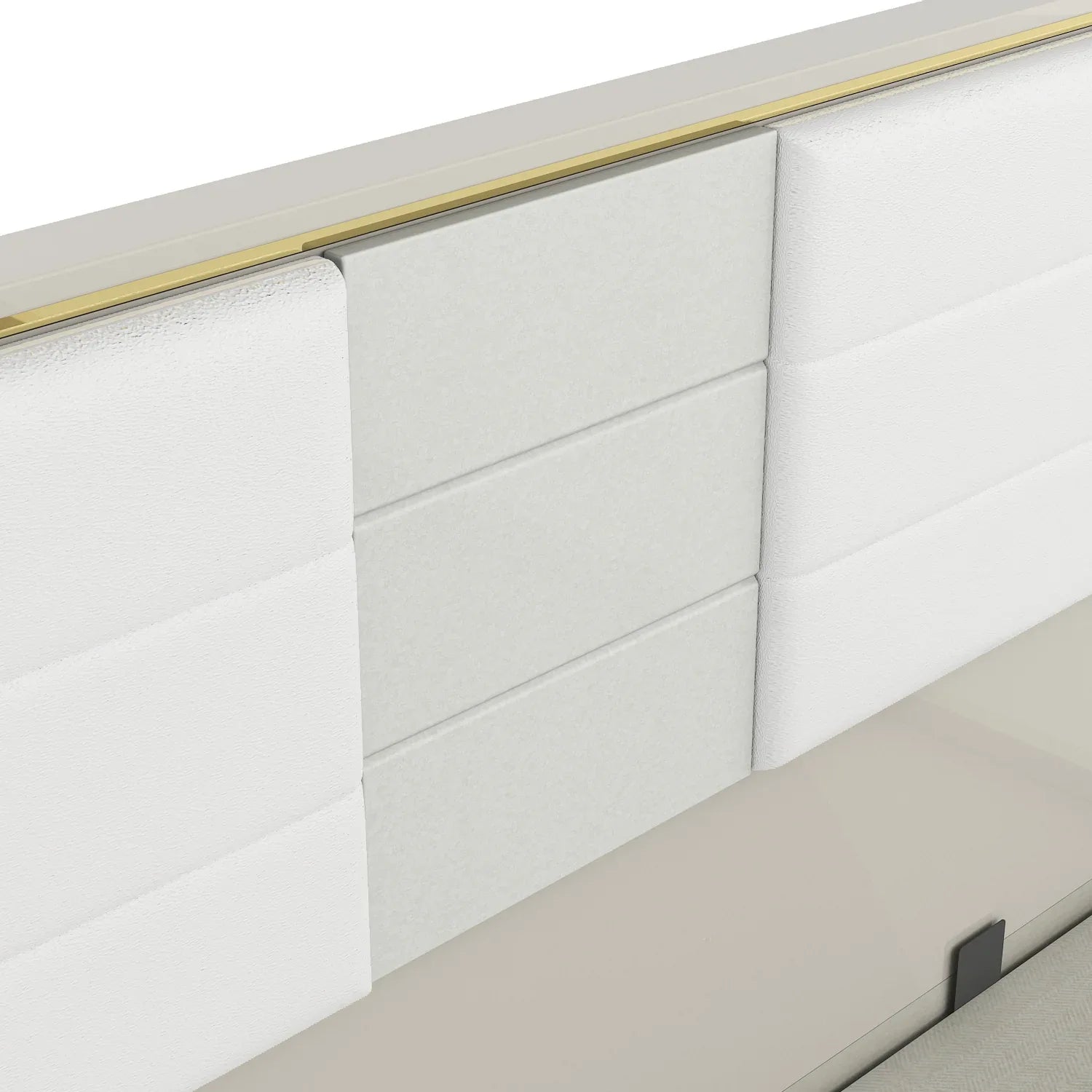 Stellar King Bed with Hydraulic Storage in High Gloss White - HomeTown