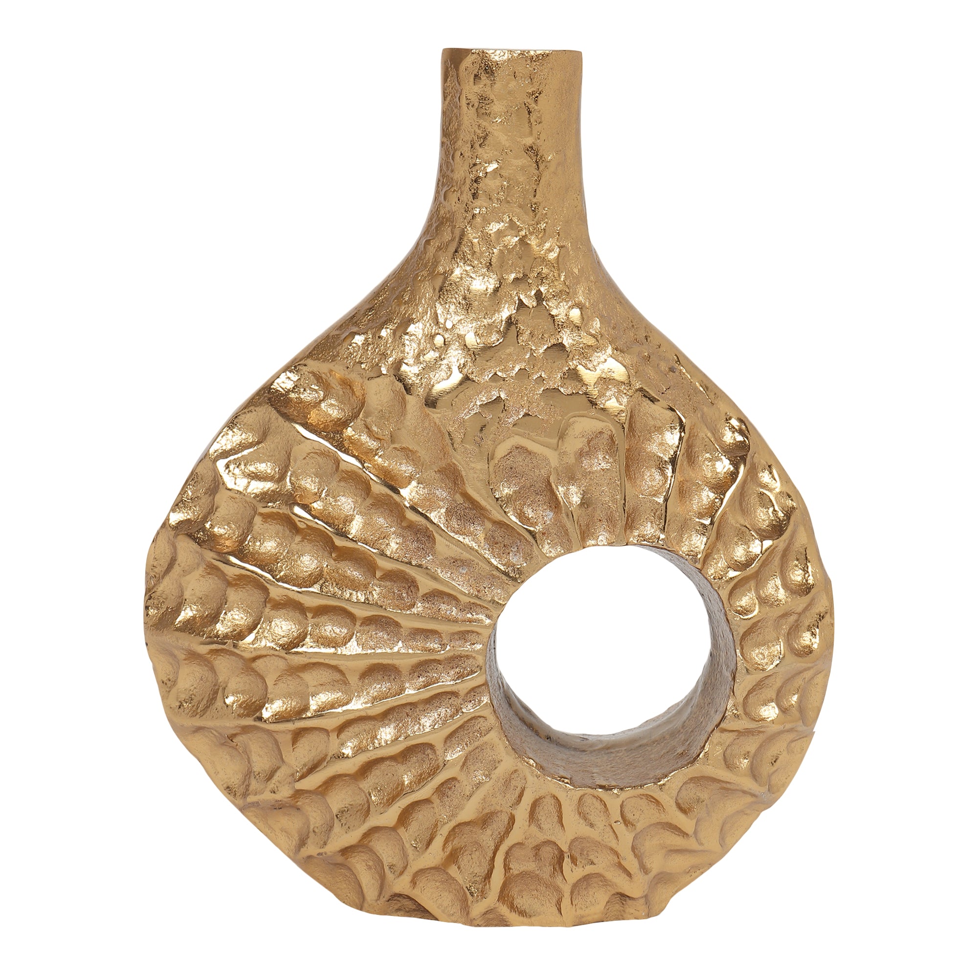 Seashell Serenity Vase - Small Gold
