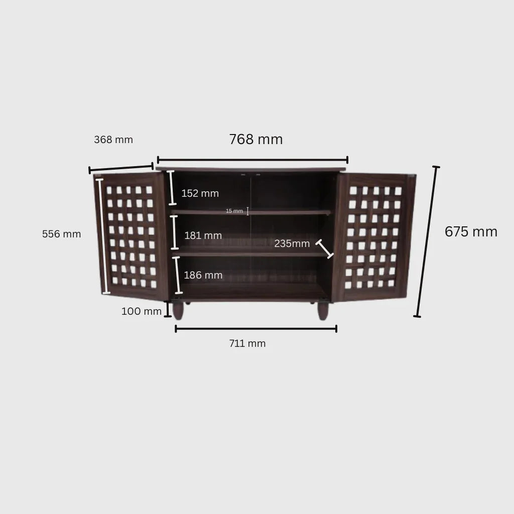 NESTE 2 DOOR SHOE RACK - HomeTown