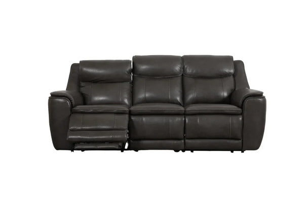 Nuvia Half Leather Electric Recliner | Grey | 3 Seater dimensions