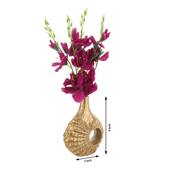 De Massion Seashell Serenity Vase - Small Gold dimensions