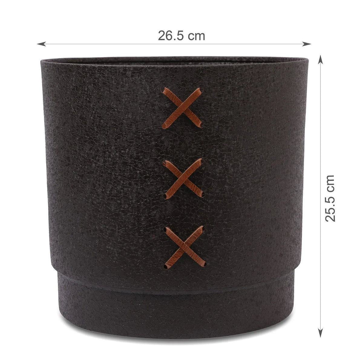 Cosmos Metal Planter 24 cm in Brown Colour - HomeTown