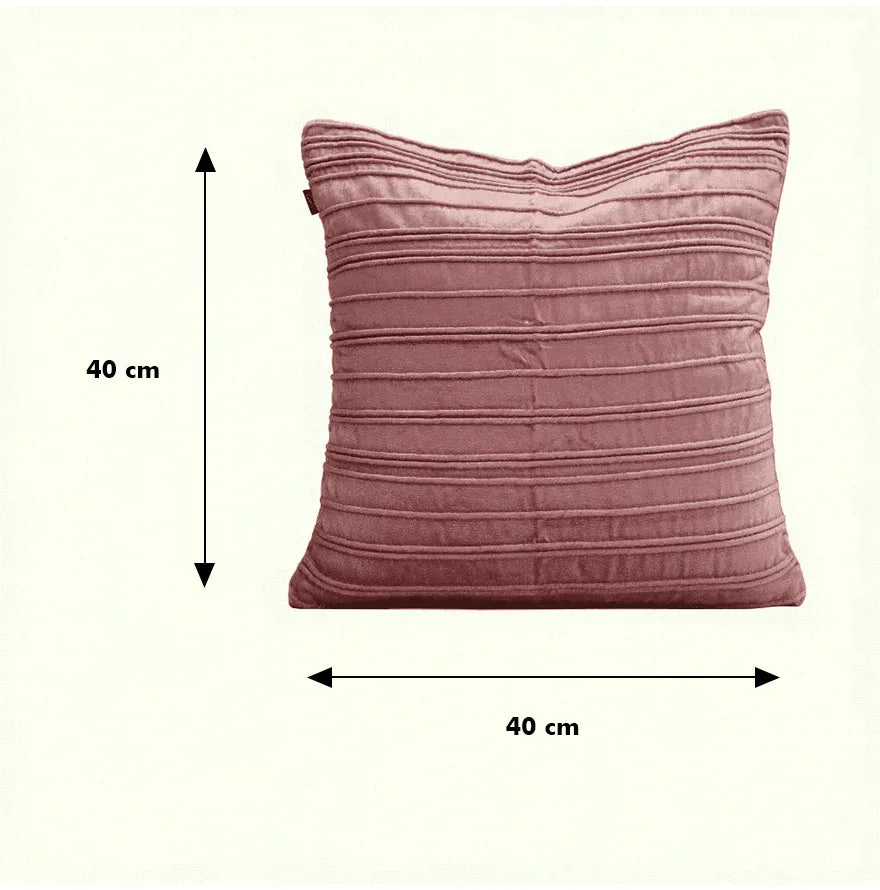 Plush Elegance Cording Cushion Cover Pink, 40X40cm By LIVING ESSENCE - HomeTown