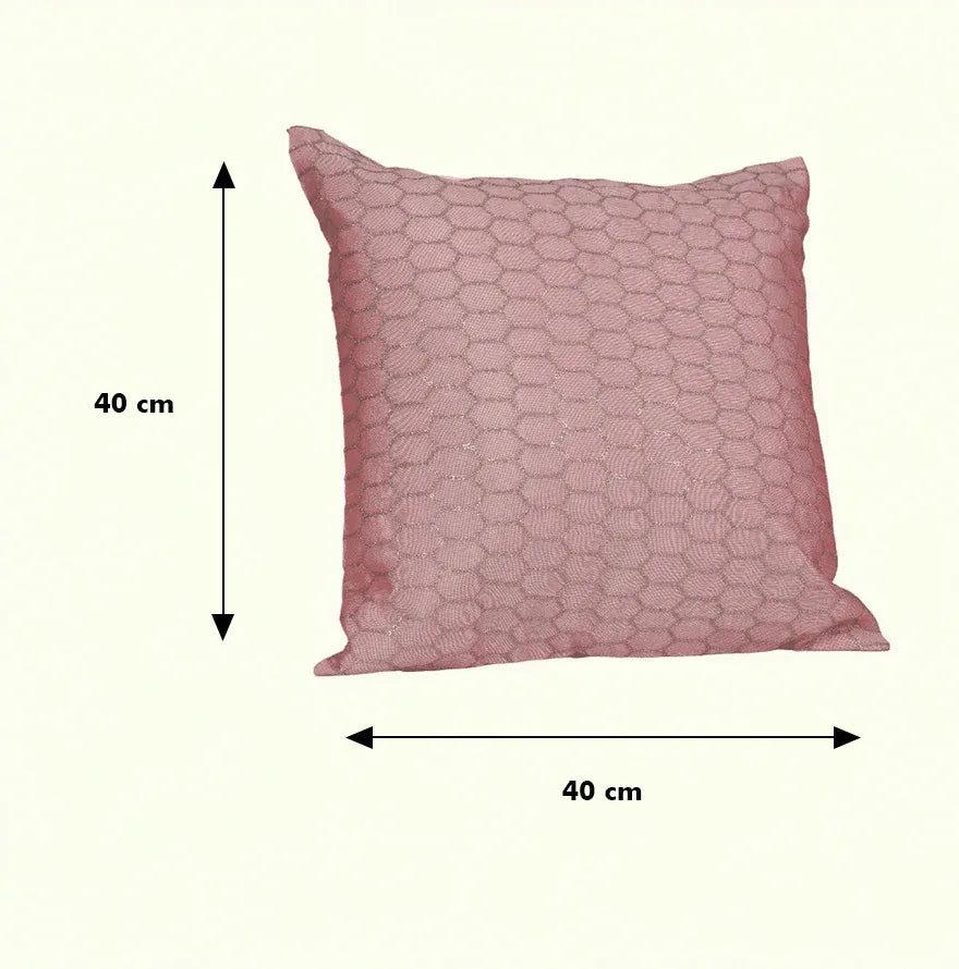 Festive Sequined Cushion Cover Light Pink, 40X40cm By LIVING ESSENCE - HomeTown