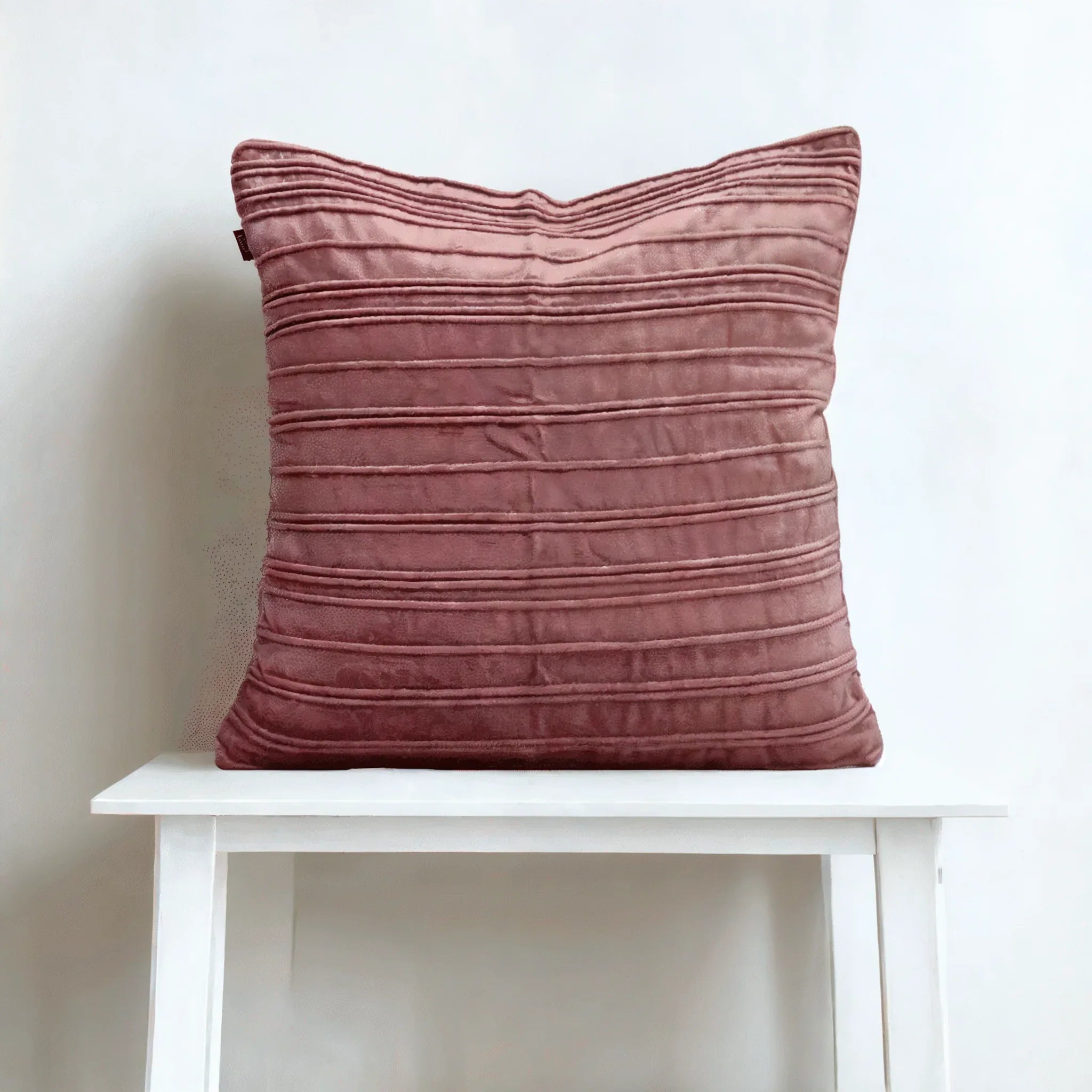 Plush Elegance Cording Cushion Cover Pink, 40X40cm By LIVING ESSENCE - HomeTown