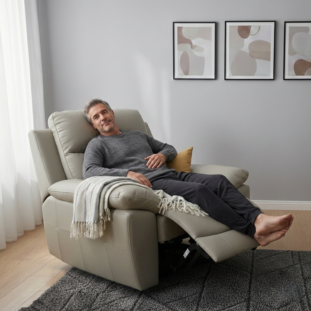 QUANTUM ELITE HL 1S RECLINER LT BEIGE