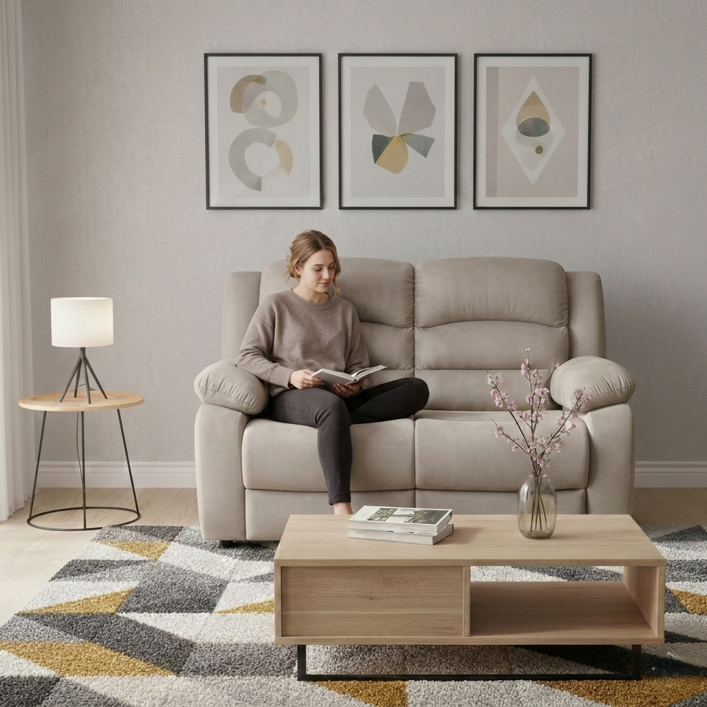 BRADFORD 2S FABRIC SOFA BEIGE ELITE