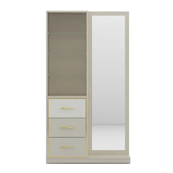 Stellar Dresser in High Gloss White Colour dimensions