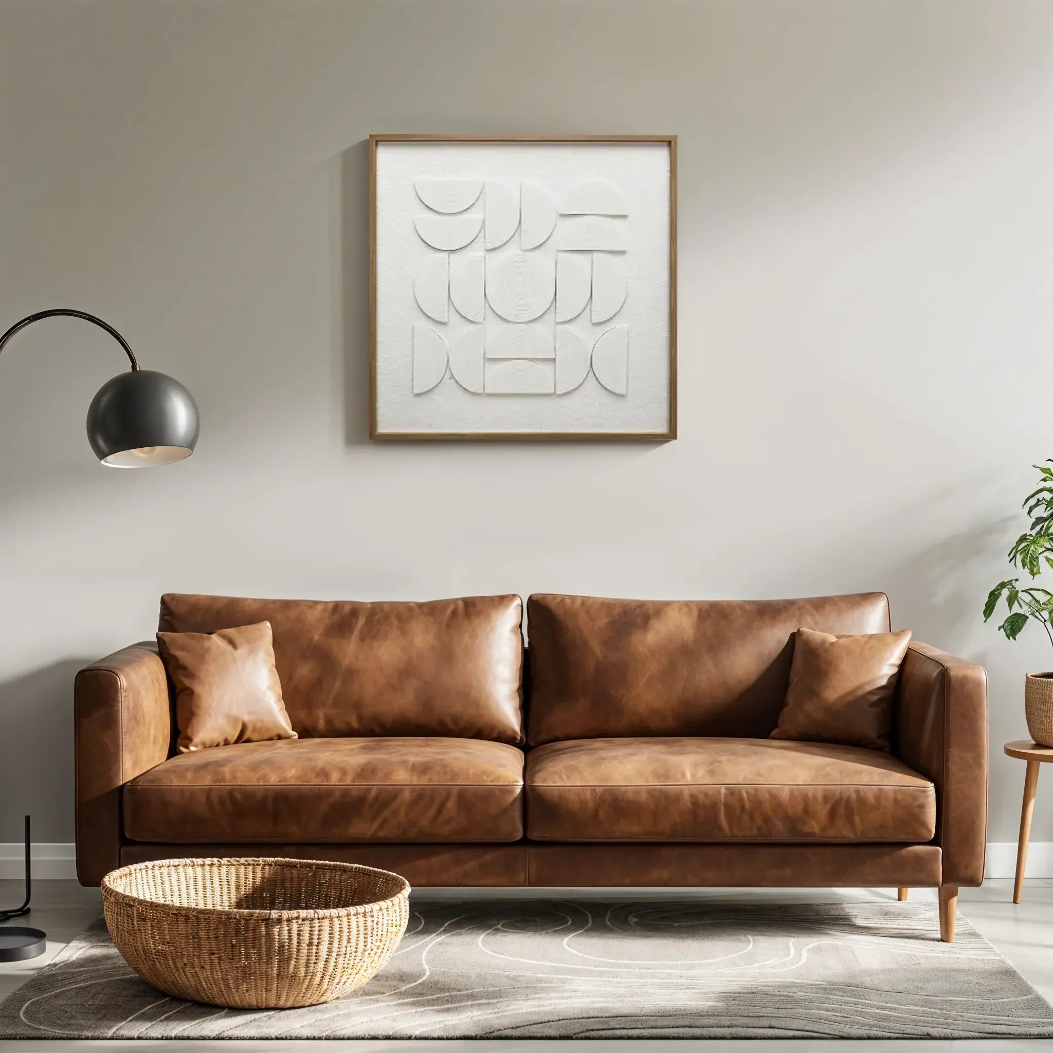 Ilsa 3D Abstract Art Canvas Painting White 60x60cm V-2 - HomeTown