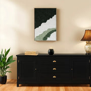 Ilsa Textured Art Canvas Painting Green/Black 60x90cm - HomeTown