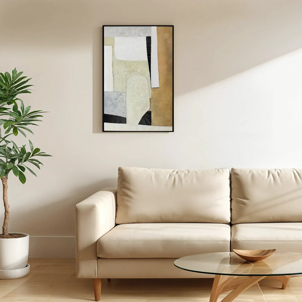 Ilsa Abstract Art1 Canvas Painting Brown 80x120cm dimensions