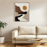 Ilsa Fabric Tufted Art Painting Brown 60x80cm - HomeTown