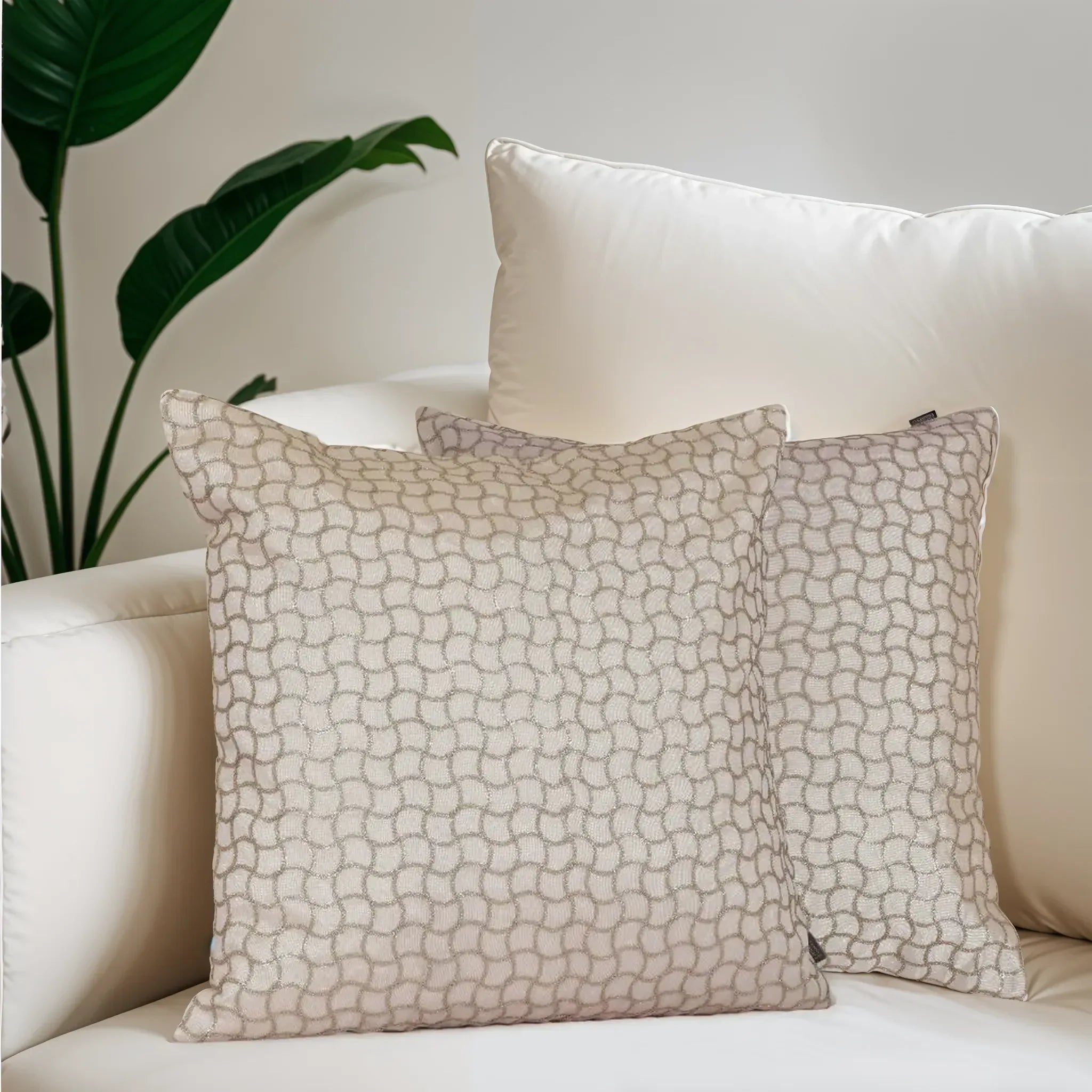 Festive Sequined Cushion Cover Gold, 40X40cm By LIVING ESSENCE - HomeTown